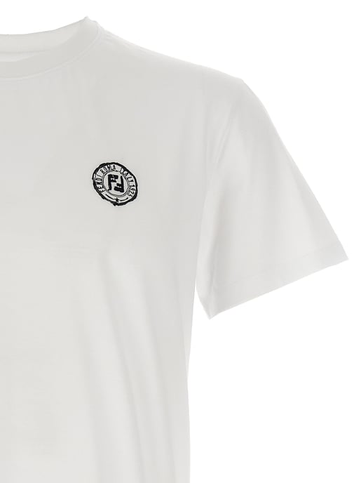 Camiseta de algodón blanca Fendi - Image 3