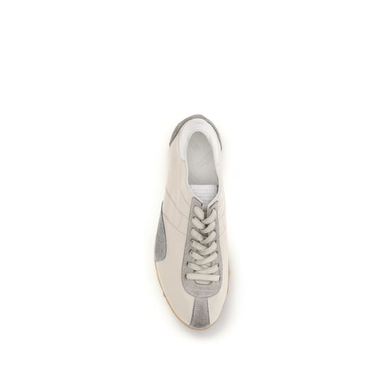 Zapatillas Deportivas Bos Taurus de Cuero de Ternerillo Beige Maison Margiela - Image 4