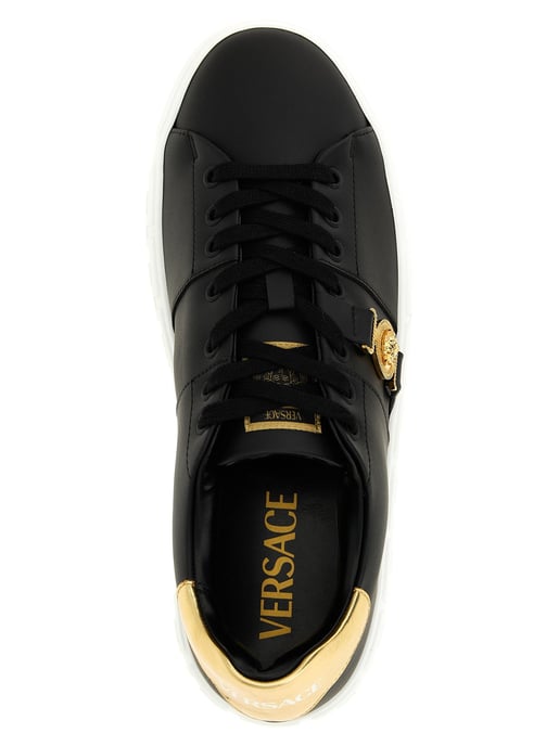 Zapatillas bajas de nailon negro Versace - Image 4