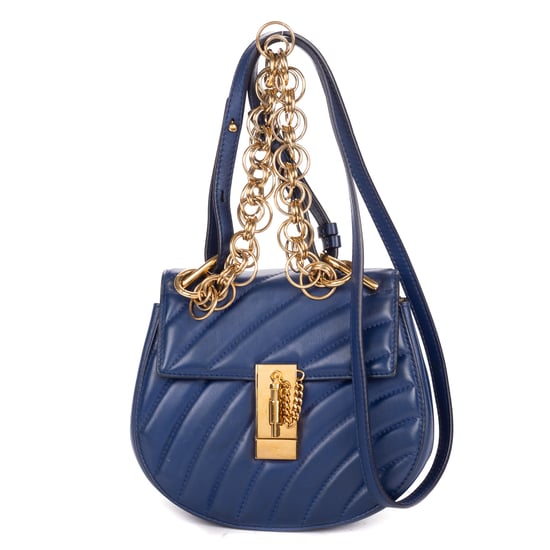 Chloé Mini Drew Bijou Mini en Blue Cuero de ternero - Image 1