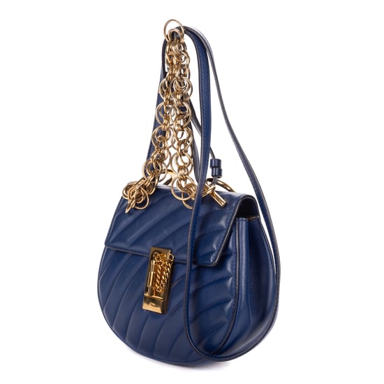 Chloé Mini Drew Bijou Mini en Blue Cuero de ternero - Image 2