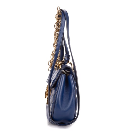 Chloé Mini Drew Bijou Mini en Blue Cuero de ternero - Image 3