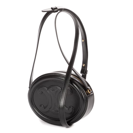 Celine Oval Crossbody en negro Cuero de ternero - Image 2
