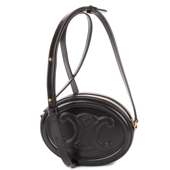 Celine Oval Crossbody en negro Cuero de ternero - Image 5