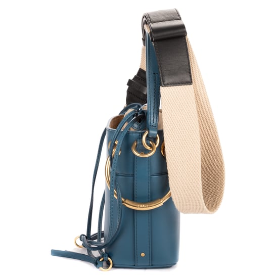 Chloé Mini Roy Bucket Mini en  azul Cuero de ternero - Image 3