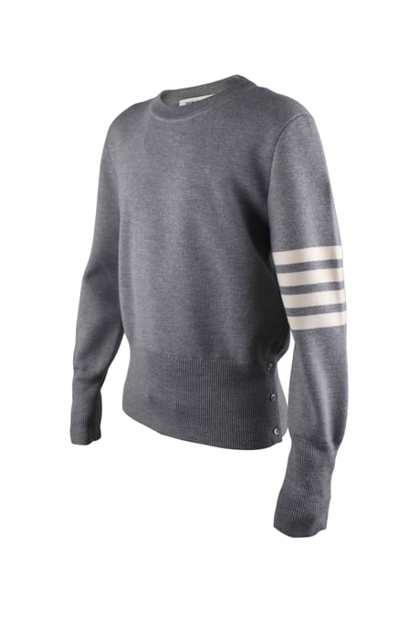 Thom Browne Jersey con punto Milano Gris - Image 2