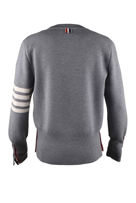 Thom Browne Jersey con punto Milano Gris - Image 3