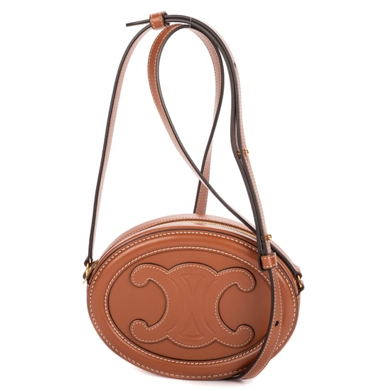 Celine Oval Crossbody en Bronceado Cuero de ternero - Image 1