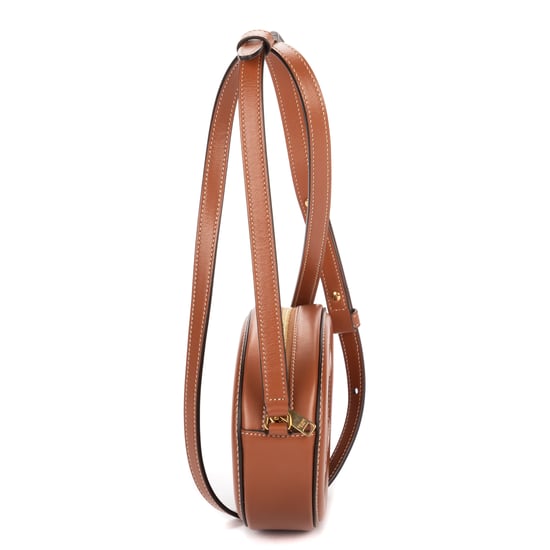 Celine Oval Crossbody en Bronceado Cuero de ternero - Image 4