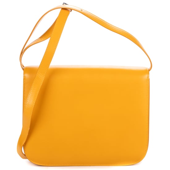 Celine Medium Classic Box Medium en  amarillo Cuero de ternero - Image 5