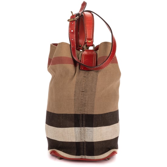 Burberry Bucket Bag  en  beige Lienzo - Image 3
