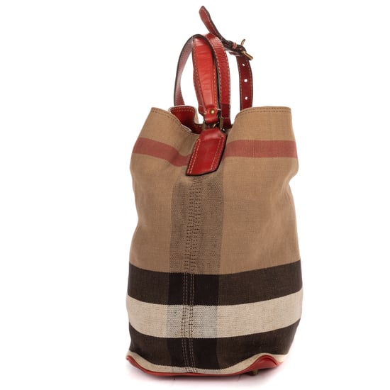 Burberry Bucket Bag  en  beige Lienzo - Image 4