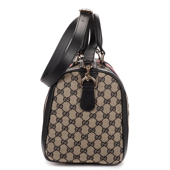 Gucci Vintage Web Boston  en  beige Lienzo - Image 3