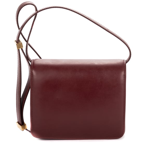 Celine Small Classic Box Small en Borgoña Cuero de ternero - Image 5