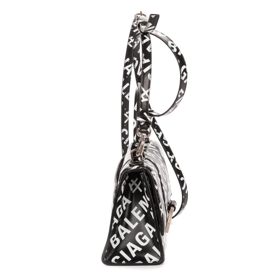 Balenciaga XS Hourglass en negro Cuero de ternero - Image 4