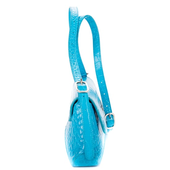 Balenciaga XX Small Flap Bag en azul Cuero de ternero - Image 4