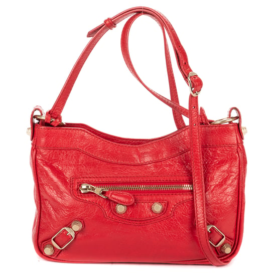 Balenciaga Mini City Crossbody en rojo Cuero de ternero - Image 1