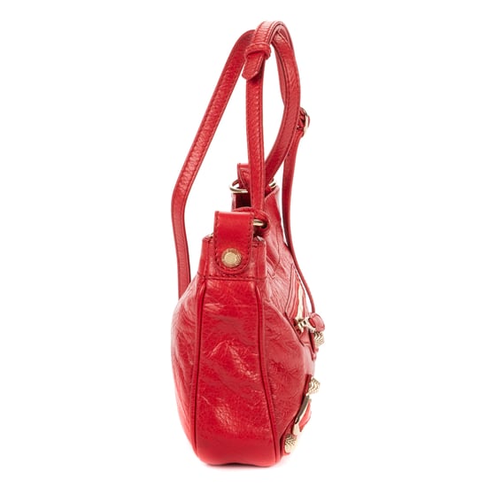 Balenciaga Mini City Crossbody en rojo Cuero de ternero - Image 4
