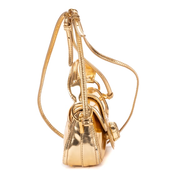 Prada Mini Criossbody Mini en oro Cuero de ternero - Image 4
