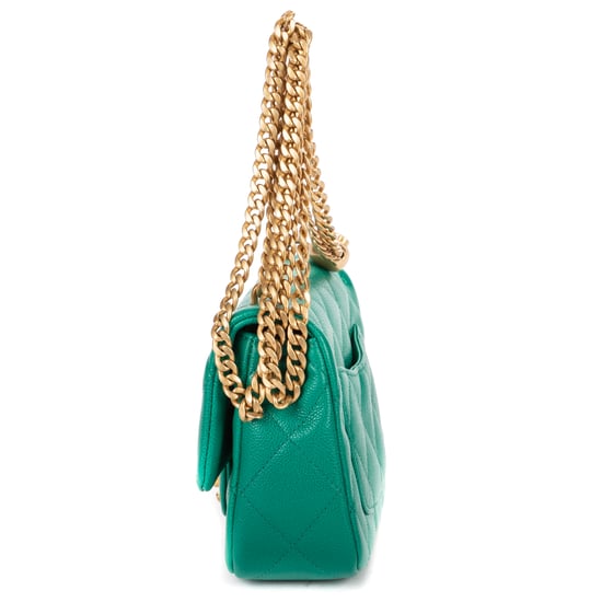 Chanel Mini Sweetheart Crush Flap  en  verde Cuero de ternero - Image 3