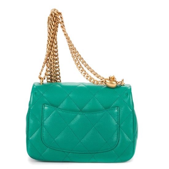 Chanel Mini Sweetheart Crush Flap  en  verde Cuero de ternero - Image 5