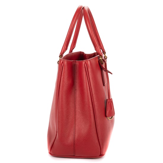 Prada Medium Galleria Tote Medium en  rojo Cuero de ternero - Image 4