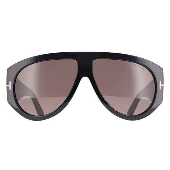 Gafas de sol Tom Ford Bronson FT1044 01A negro brillante gris claro espejo - Image 1