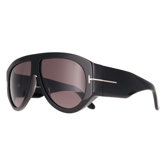 Gafas de sol Tom Ford Bronson FT1044 01A negro brillante gris claro espejo - Image 2