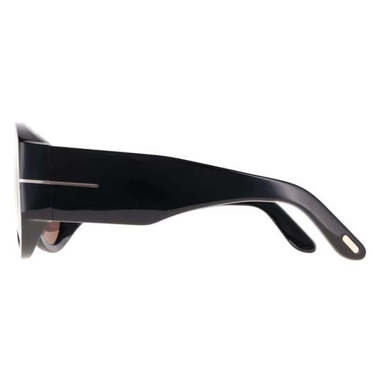 Gafas de sol Tom Ford Bronson FT1044 01A negro brillante gris claro espejo - Image 3