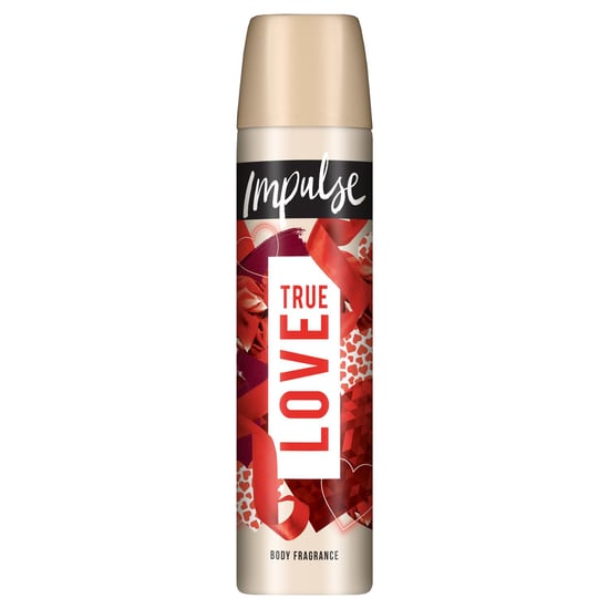Desodorante en spray corporal Impulse True Love hecho con mezcla de aromas naturales 75ml - Image 2