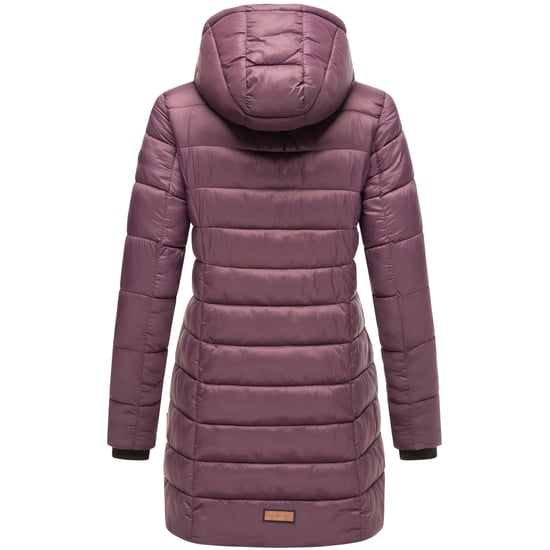 Chaqueta acolchada larga de invierno para mujer Marikoo Abendsternchen con capucha - Image 4
