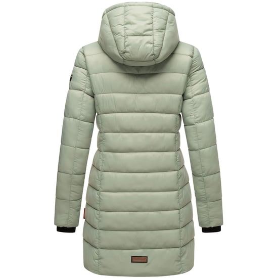 Chaqueta acolchada larga de invierno para mujer Marikoo Abendsternchen con capucha - Image 4