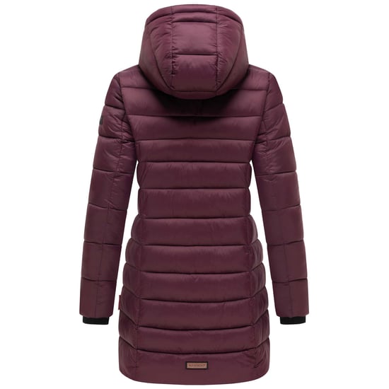 Chaqueta acolchada larga de invierno para mujer Marikoo Abendsternchen con capucha - Image 5