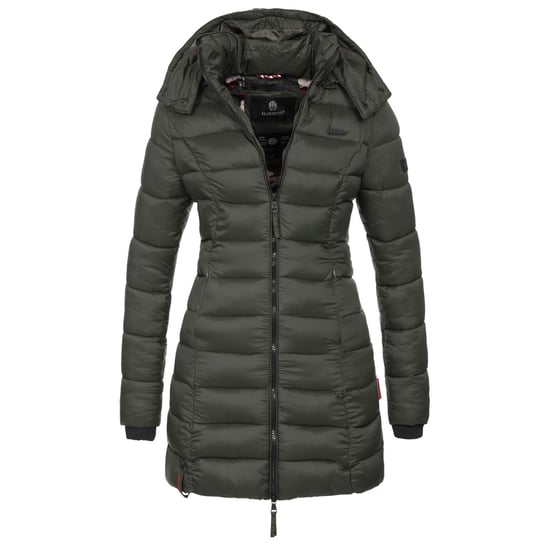 Chaqueta acolchada larga de invierno para mujer Marikoo Abendsternchen con capucha - Image 1