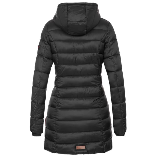 Chaqueta acolchada larga de invierno para mujer Marikoo Abendsternchen con capucha - Image 4