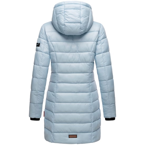 Chaqueta acolchada larga de invierno para mujer Marikoo Abendsternchen con capucha - Image 5
