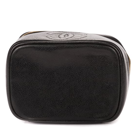 Chanel CC Logo Vanity Bag en negro Cuero de ternero - Image 6