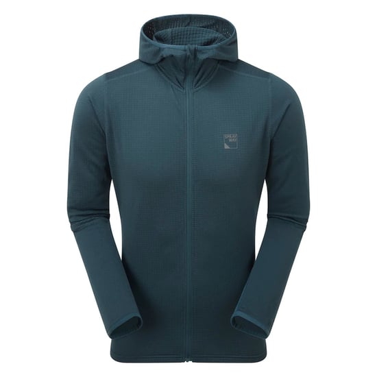 Sudadera de forro polar suave para hombre con cremallera completa y lazos para los pulgares para senderismo - Image 1