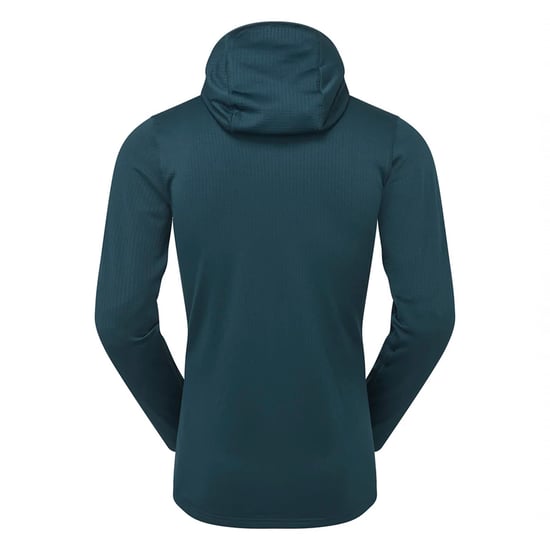 Sudadera de forro polar suave para hombre con cremallera completa y lazos para los pulgares para senderismo - Image 2