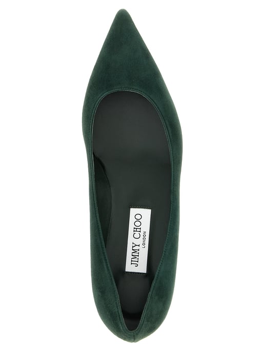 Zapatos de tacón medio bicolor de cuero Jimmy Choo - Image 4