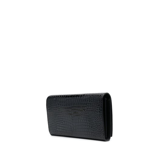 Cartera con cadena de piel grabada en cocodrilo Saint Laurent Cassandre - Image 2