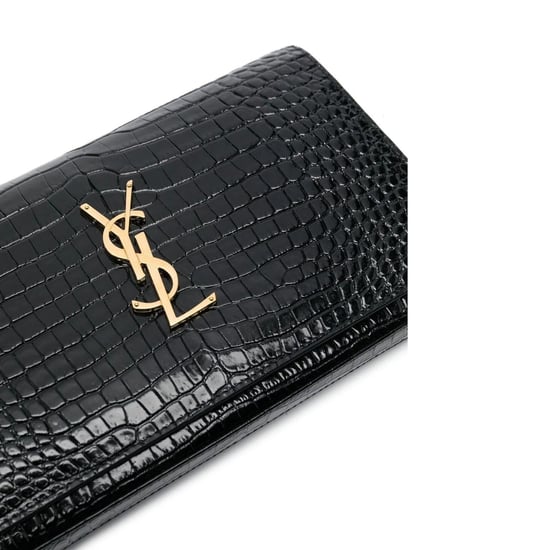 Cartera con cadena de piel grabada en cocodrilo Saint Laurent Cassandre - Image 4
