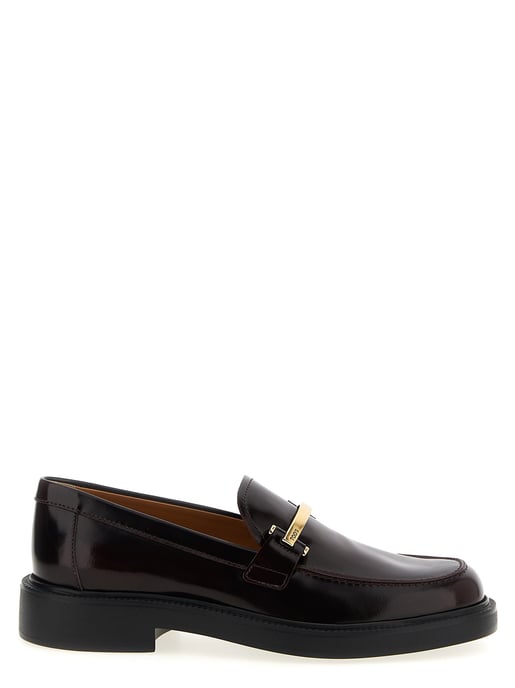 Mocasines Tod's de piel de ternera burdeos tipo slip-on - Image 1