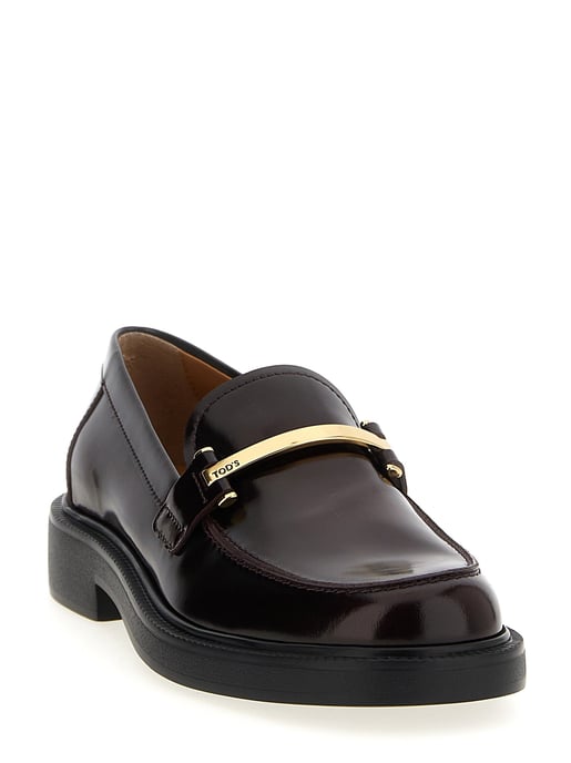 Mocasines Tod's de piel de ternera burdeos tipo slip-on - Image 2