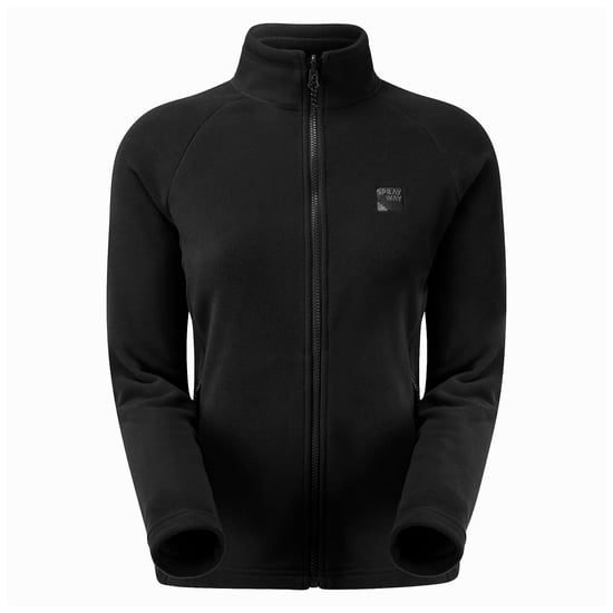 Chaqueta de forro polar liviana para mujer con bolsillos con cremallera y cuello cálido ajustado - Image 1