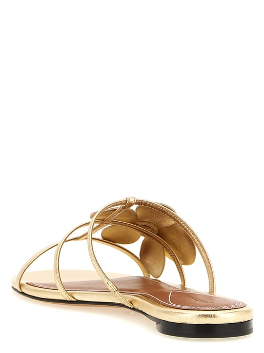 Sandalias de cuero dorado Zimmermann - Image 4