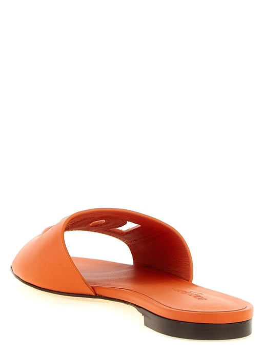 Deslizadores de Piel de Ternera Naranja Dolce & Gabbana - Image 3