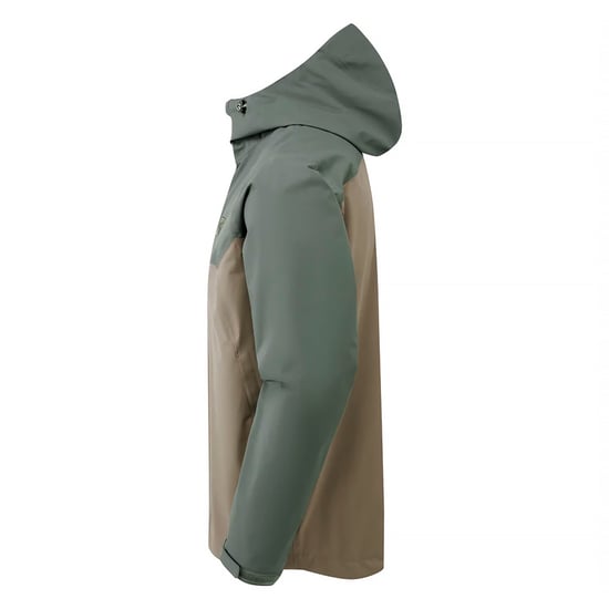 Chaqueta de senderismo ligera e impermeable para hombre con capucha y medio zipper - Image 3