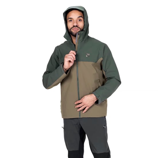 Chaqueta de senderismo ligera e impermeable para hombre con capucha y medio zipper - Image 4