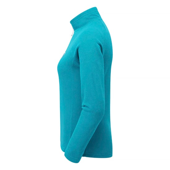 Suéter de polar con media cremallera para mujeres con cuello cálido para senderismo al aire libre - Image 3